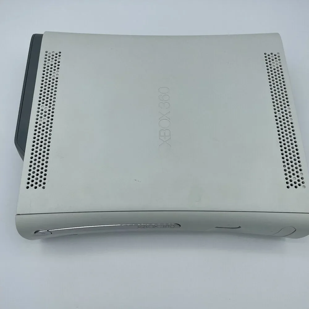Microsoft Xbox 360 Console System With Power Cable Cords 60GB White Tested
